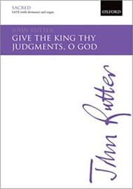 Give the King Thy Judgements, O God SATB choral sheet music cover Thumbnail